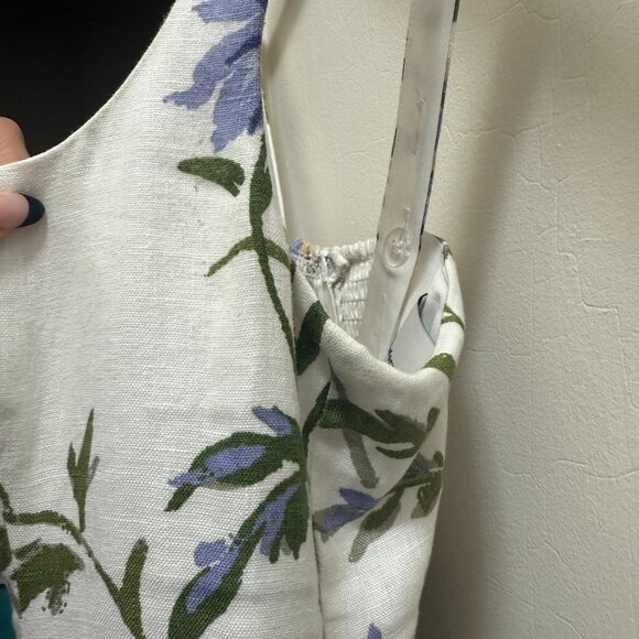 Reformation Janu Linen Dress Ivory - Size 4 - Picture 7 of 11